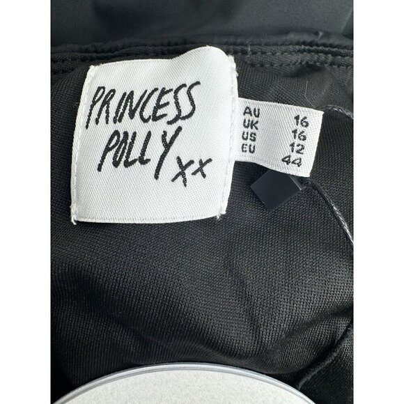 Princess Polly Women's Caprani Black Mini Dress Size 12 NWT - Picture 8 of 11